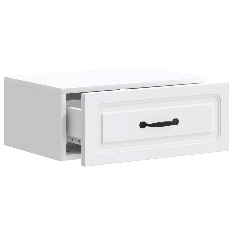 Wisząca Szafka Nocna z szufladą 2 pcs Biały 49 x 34,5 x 20 cm