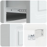Wisząca Szafka Nocna z szufladą 2 pcs Biały 49 x 34,5 x 20 cm