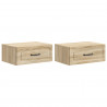Wisząca Szafka Nocna 2 pcs dąb Sonoma 49 x 34,5 x 20 cm