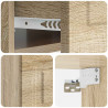 Wisząca Szafka Nocna 2 pcs dąb Sonoma 49 x 34,5 x 20 cm