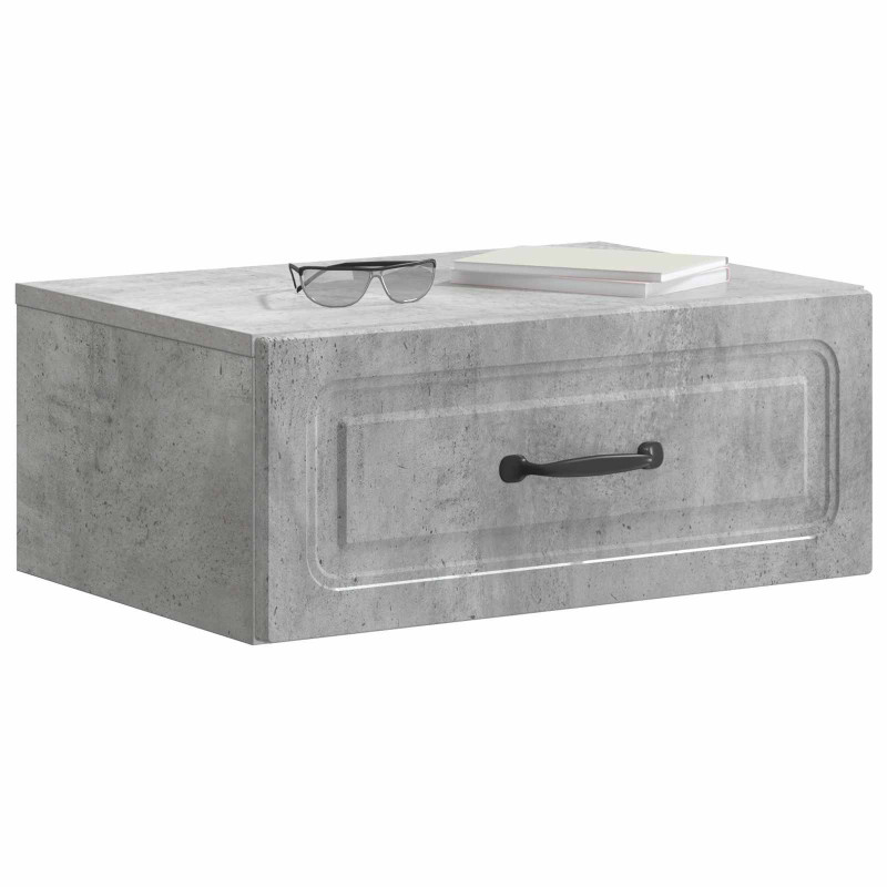 Wisząca Szafka Nocna 2 pcs Betonowy szary 49 x 34,5 x 20 cm