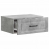Wisząca Szafka Nocna 2 pcs Betonowy szary 49 x 34,5 x 20 cm