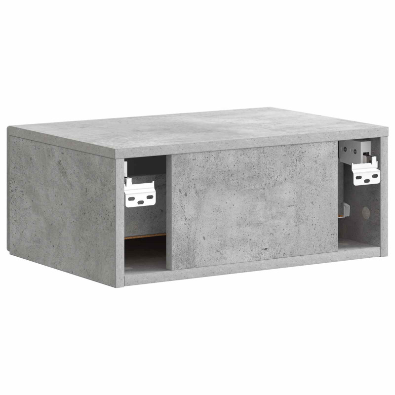 Wisząca Szafka Nocna 2 pcs Betonowy szary 49 x 34,5 x 20 cm