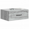 Wisząca Szafka Nocna 2 pcs Szary Sonoma 49 x 34,5 x 20 cm