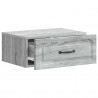 Wisząca Szafka Nocna 2 pcs Szary Sonoma 49 x 34,5 x 20 cm