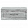 Wisząca Szafka Nocna 2 pcs Szary Sonoma 49 x 34,5 x 20 cm