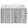 Wisząca Szafka Nocna 2 pcs Szary Sonoma 49 x 34,5 x 20 cm