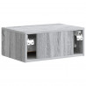 Wisząca Szafka Nocna 2 pcs Szary Sonoma 49 x 34,5 x 20 cm