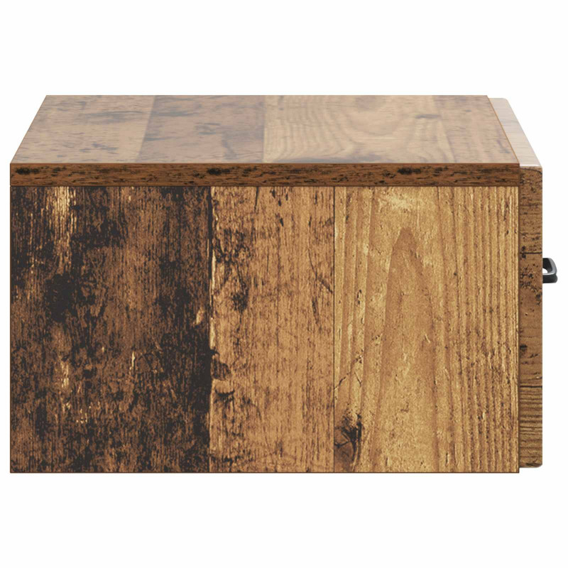 Wisząca Szafka Nocna 2 pcs Stare drewno 49 x 34,5 x 20 cm