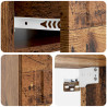 Wisząca Szafka Nocna 2 pcs Stare drewno 49 x 34,5 x 20 cm