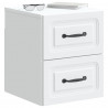 Wisząca Szafka Nocna z szufladą 2 pcs Biały 34,5 x 33 x 40 cm