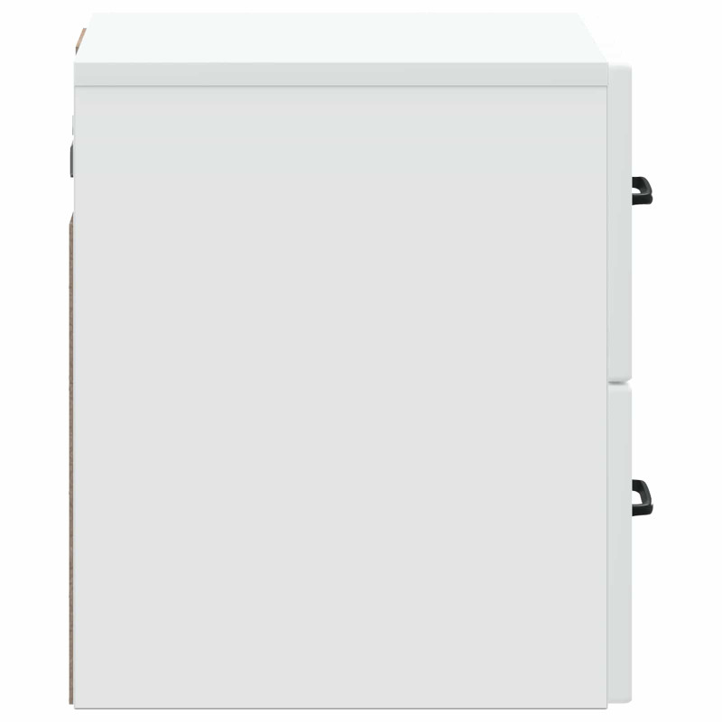 Wisząca Szafka Nocna z szufladą 2 pcs Biały 34,5 x 33 x 40 cm
