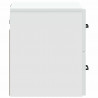 Wisząca Szafka Nocna z szufladą 2 pcs Biały 34,5 x 33 x 40 cm