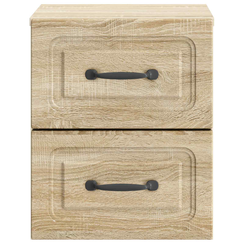 Wisząca Szafka Nocna 2 pcs dąb Sonoma 34,5 x 33 x 40 cm