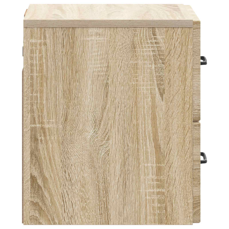 Wisząca Szafka Nocna 2 pcs dąb Sonoma 34,5 x 33 x 40 cm