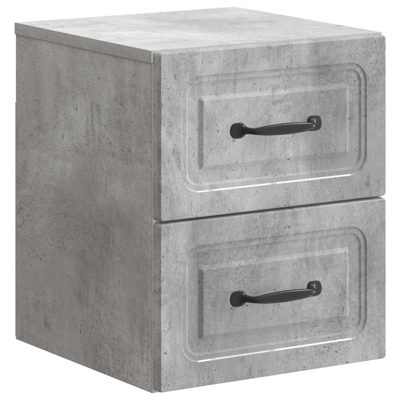 Wisząca Szafka Nocna 2 pcs Betonowy szary 34,5 x 33 x 40 cm