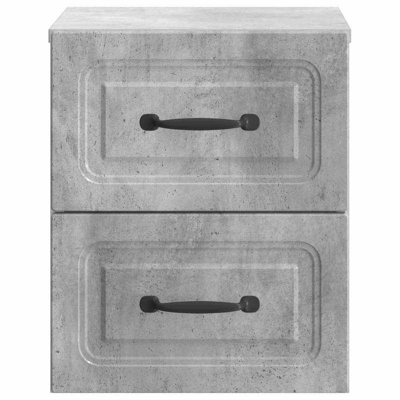 Wisząca Szafka Nocna 2 pcs Betonowy szary 34,5 x 33 x 40 cm