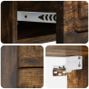 Wisząca Szafka Nocna 2 pcs Dąb wędzony 34,5 x 33 x 40 cm