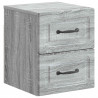 Wisząca Szafka Nocna 2 pcs Szary Sonoma 34,5 x 33 x 40 cm