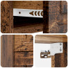 Wisząca Szafka Nocna 2 pcs Stare drewno 34,5 x 33 x 40 cm