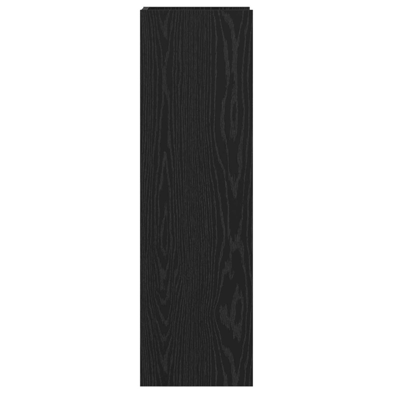 Stojak na rośliny z półką 2 pcs Czarny Dąb 30 x 30 x 100 cm
