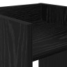 Stojak na rośliny z półką 2 pcs Czarny Dąb 30 x 30 x 100 cm