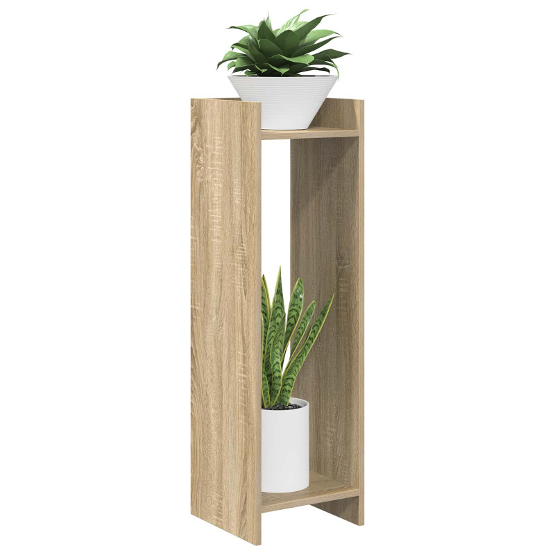 Stojak na rośliny z półką 2 pcs Dąb Sonoma 30 x 30 x 100 cm