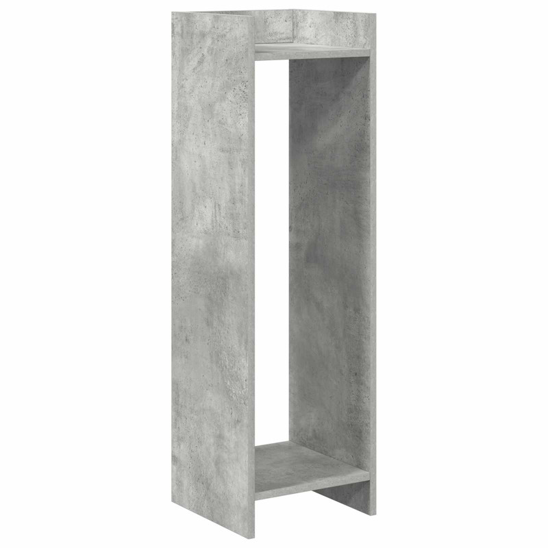 Stojak na rośliny z półką Betonowy Szary 30 x 30 x 100 cm