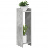 Stojak na rośliny z półką 2 pcs Betonowy Szary 30 x 30 x 100 cm