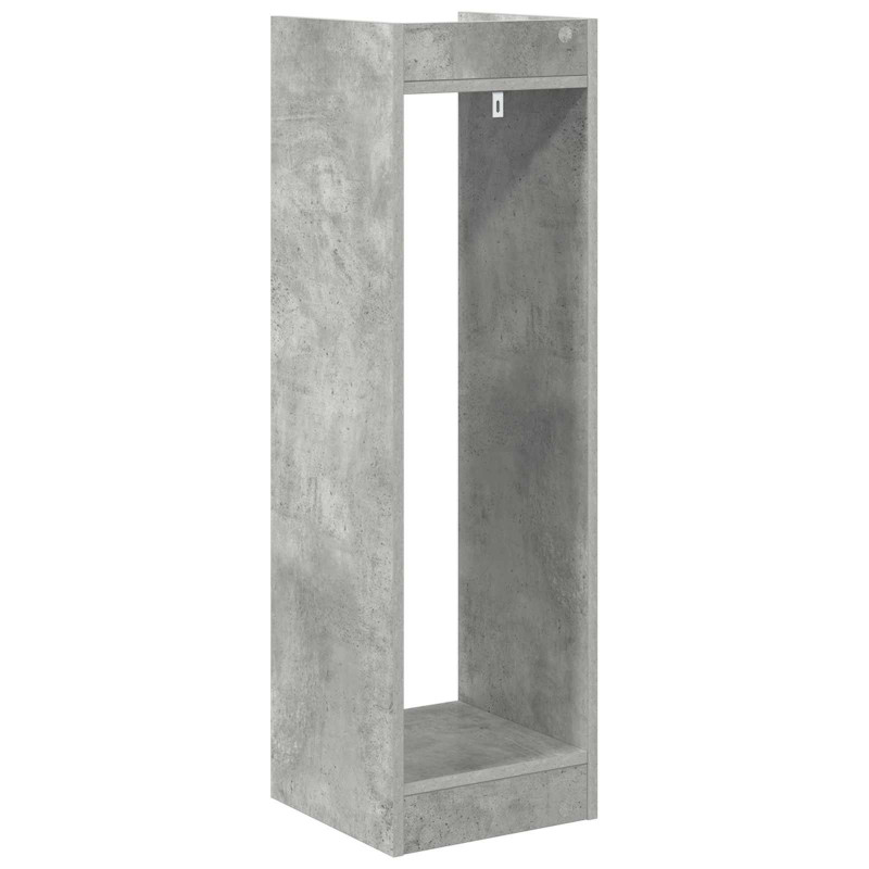 Stojak na rośliny z półką 2 pcs Betonowy Szary 30 x 30 x 100 cm