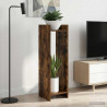 Stojak na rośliny z półką 2 pcs Dąb Wędzony 30 x 30 x 100 cm