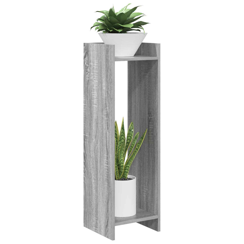 Stojak na rośliny z półką 2 pcs Szary Sonoma 30 x 30 x 100 cm