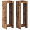 Stojak na rośliny z półką 2 pcs Stare drewno 30 x 30 x 100 cm