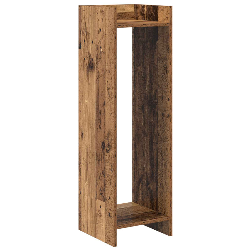 Stojak na rośliny z półką 2 pcs Stare drewno 30 x 30 x 100 cm