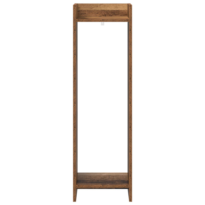 Stojak na rośliny z półką 2 pcs Stare drewno 30 x 30 x 100 cm
