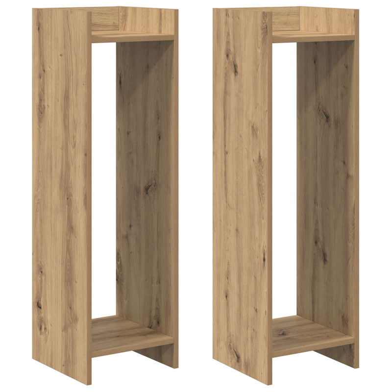 Stojak na rośliny 2 pcs Dąb Rzemieślniczy 30 x 30 x 100 cm
