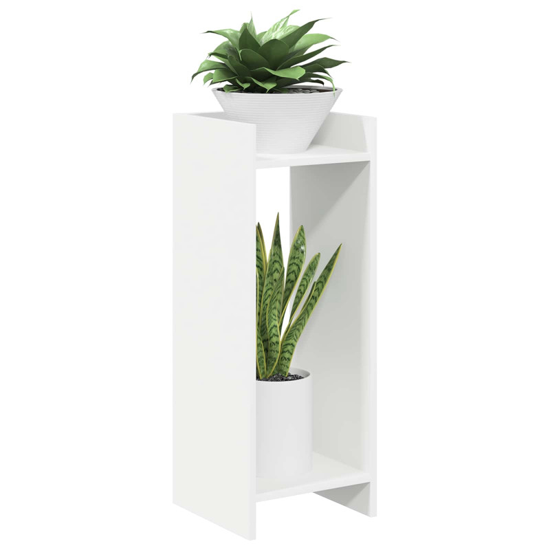 Stojak na rośliny Biały 30 x 30 x 80 cm Drewno inżynieryjne