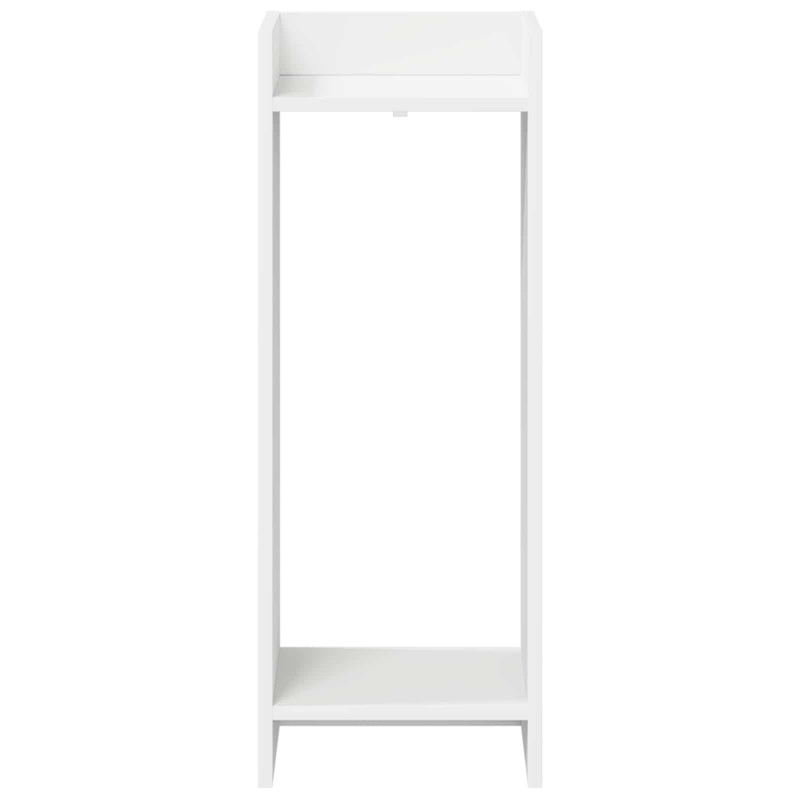 Stojak na rośliny z półką 2 pcs Biały 30 x 30 x 80 cm