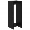 Stojak na rośliny z półką 2 pcs Czarny Dąb 30 x 30 x 80 cm
