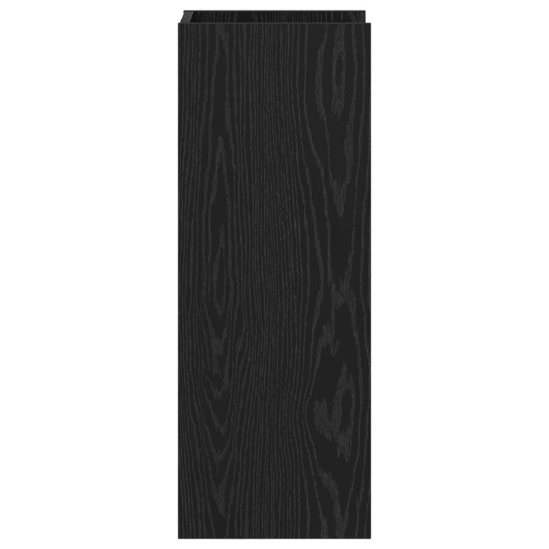 Stojak na rośliny z półką 2 pcs Czarny Dąb 30 x 30 x 80 cm