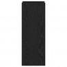 Stojak na rośliny z półką 2 pcs Czarny Dąb 30 x 30 x 80 cm