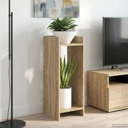 Stojak na rośliny z półką 2 pcs Dąb Sonoma 30 x 30 x 80 cm