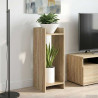 Stojak na rośliny z półką 2 pcs Dąb Sonoma 30 x 30 x 80 cm