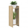 Stojak na rośliny z półką 2 pcs Dąb Sonoma 30 x 30 x 80 cm
