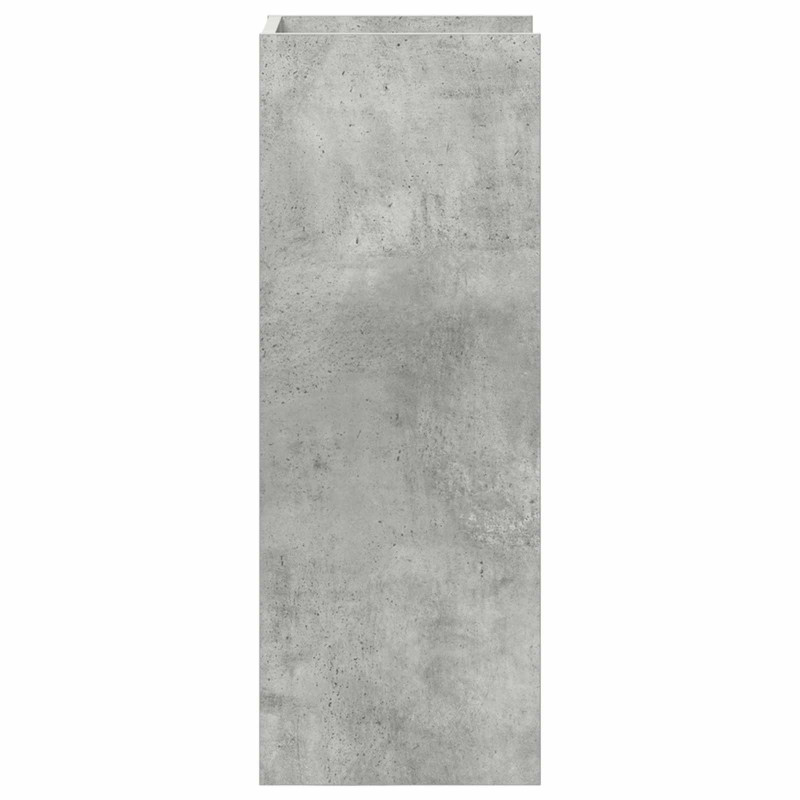 Stojak na rośliny z półką Betonowy Szary 30 x 30 x 80 cm
