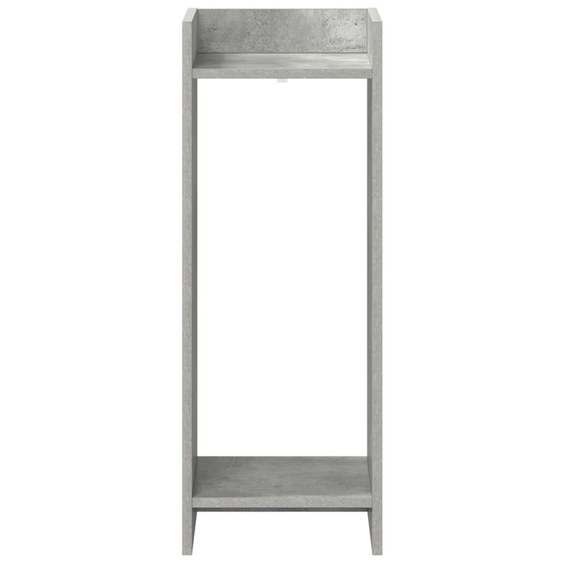Stojak na rośliny z półką 2 pcs Betonowy Szary 30 x 30 x 80 cm