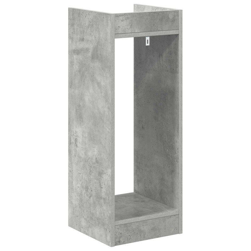 Stojak na rośliny z półką 2 pcs Betonowy Szary 30 x 30 x 80 cm