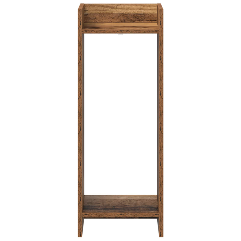 Stojak na rośliny z półką 2 pcs Stare drewno 30 x 30 x 80 cm