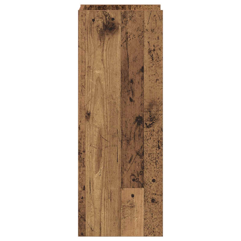 Stojak na rośliny z półką 2 pcs Stare drewno 30 x 30 x 80 cm
