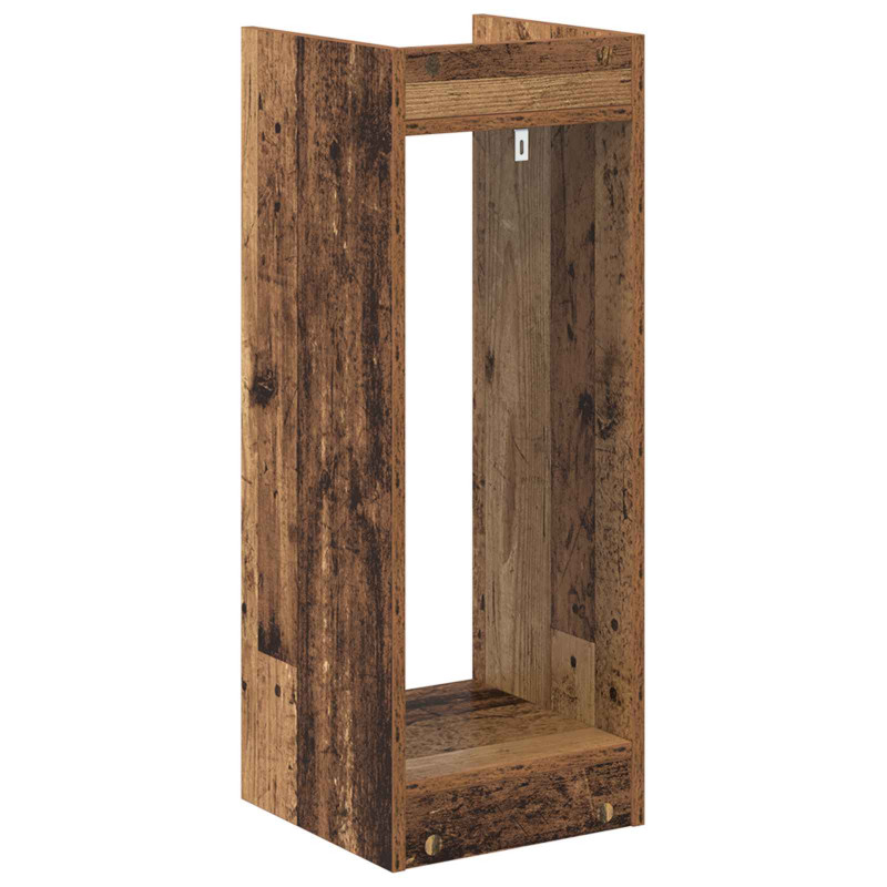 Stojak na rośliny z półką 2 pcs Stare drewno 30 x 30 x 80 cm